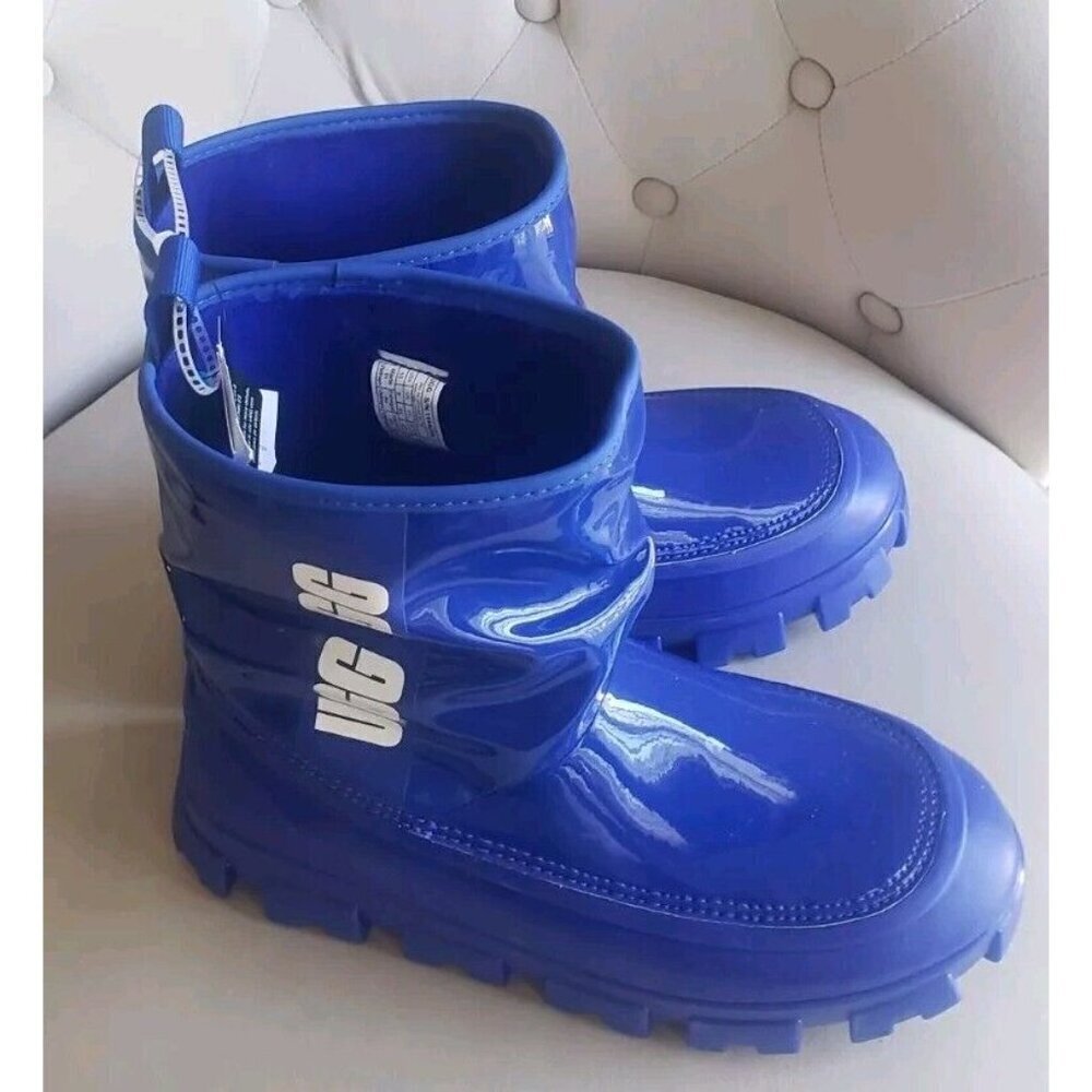 NEW UGG CLASSIC BRELLAH MINI WEATHERPROOF BOOTS SZ 7 BLUE - Picture 2 of 7